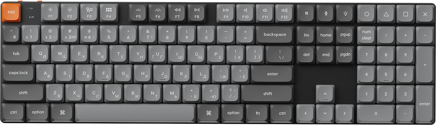 Клавиатура беспроводная Keychron K5 Max 104Key Gateron MX 2.0 Brown WL/BT/USB-A (K5M-H3-UA)